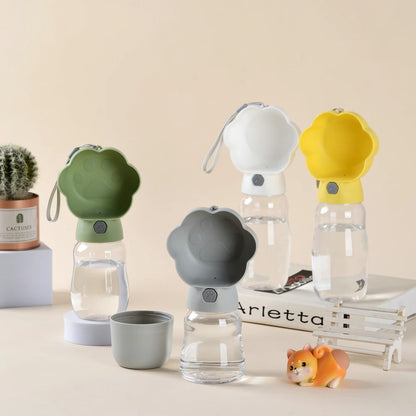 2-in-1 Portable Dog Water Bottle with Food Container